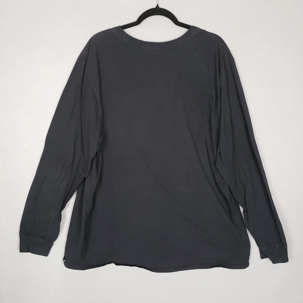 Nike Air Jordan Wing Logo Long Sleeve Tee Black Red Basketball‎ Streetwear 3XL